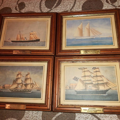 Set of 4 paintings