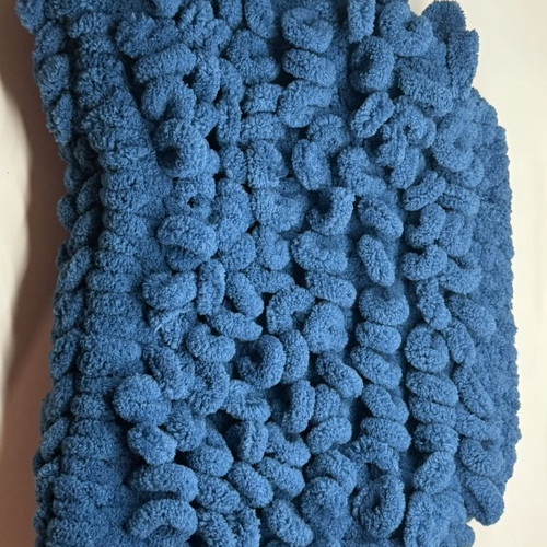 Puffy Bag handmade petrol blue