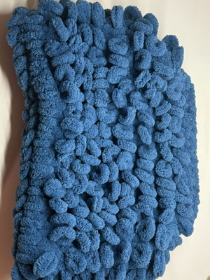 Puffy Bag handmade petrol blue