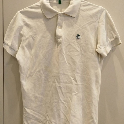 Benetton white polo shirt like new