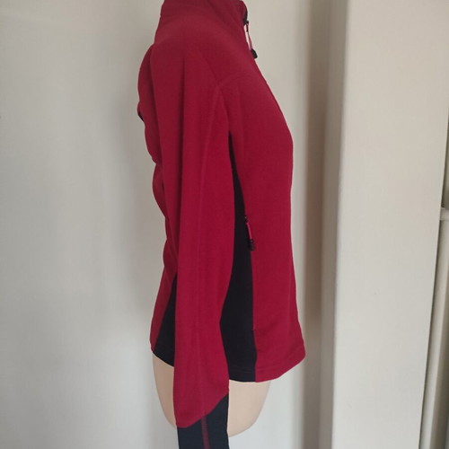 Haglöfs women's fleece deep red size S like new