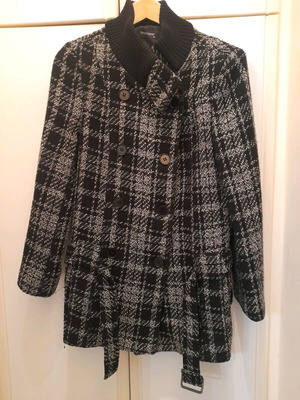 Anonima coat like new, size M, black and gray