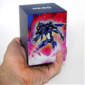 Deck box Yu-Gi-Oh Dark Law - Hero Με ενσωματωμένα Deviders για 45+18+18 double sleeved cards