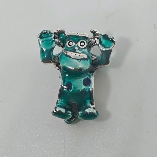 Disney Pixar Sulley Charm S925 Silver with Enamel, like new