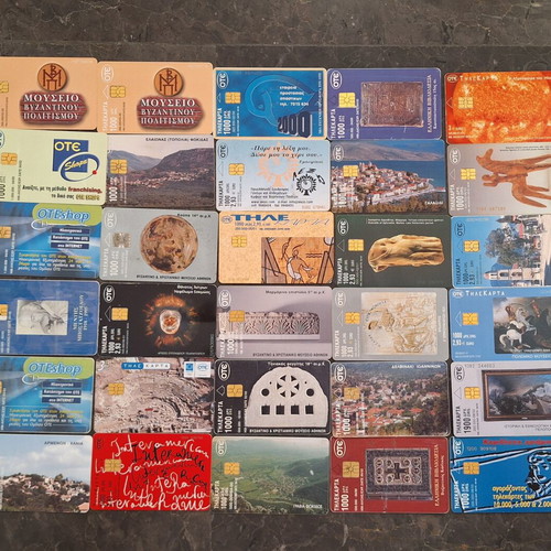 Phone cards used collection