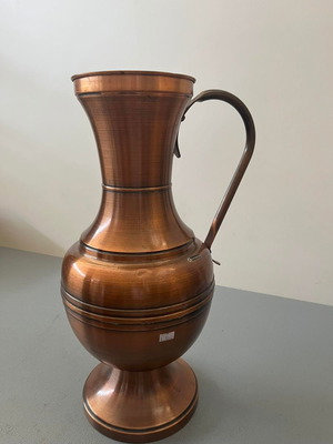 Decorative copper vase used