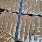 Gold leather jacket new, size small
