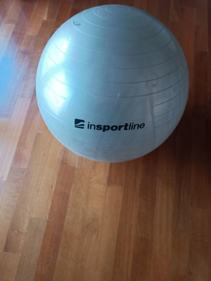 Μπάλα γυμναστικής inSPORTline σαν καινούργιο, γκρι, διάμετρος 45 εκ.