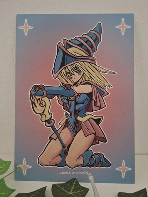 Dark Magician Girl print new, thick 300g paper, 21x15cm