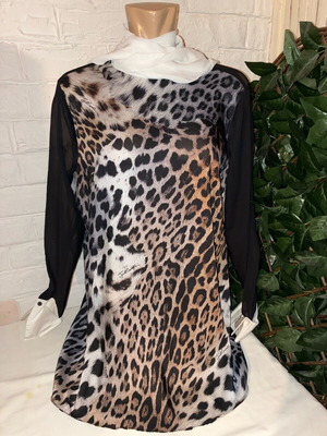 Just Cavalli blouse like new, black and brown