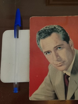 Vintage ιταλική καρτ ποστάλ Rotacolor ηθοποιό Rossano Brazzi μεταχειρισμένη