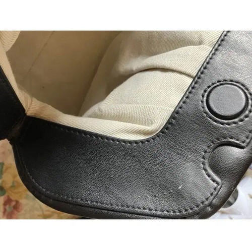 Themoire shoulder bag black plisse style like new