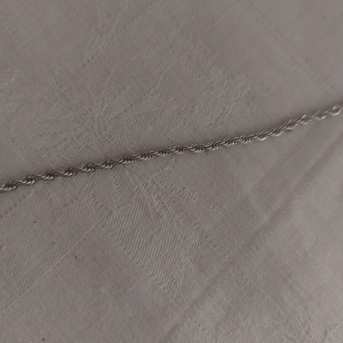 Bracelet made of stainless steel like new, silver color, 17+5 cm