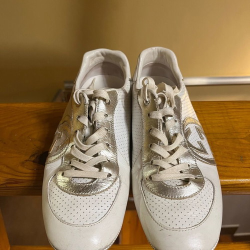 Gucci women's shoes used, white, size 38, genuine leather
