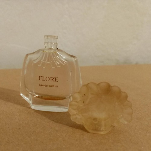 Flore and Keora collectible miniature perfumes used, set of 3