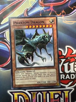 Phantom Dragon κάρτα Yu-Gi-Oh! σαν καινούργιο, συλλεκτική