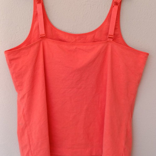 Coldwater Creek women's tank top new, coral color with built-in bra