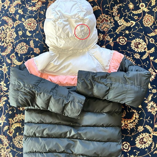 Nike jacket used for girls size Medium with stain on hood
