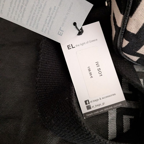EL bag new crossbody black and white