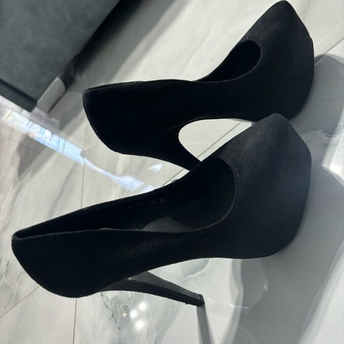 Black high heel pumps size 39 new