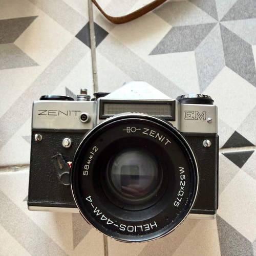 Zenit-E camera with Helios-44-2 58mm f/2 lens used