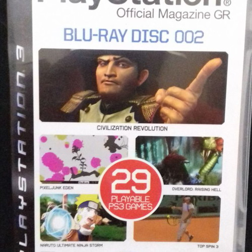 Playstation Official Magazine GR Blu-Ray Disc 002 with 29 playable PS3 games
