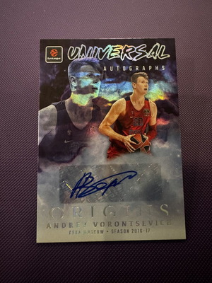 Andrey Vorontsevich 2025-26 Origins EuroLeague Universal Autographs card like new