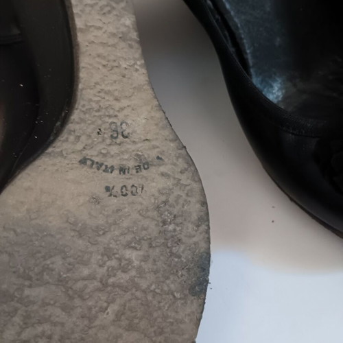 Women’s platform sandals used, size 36, black
