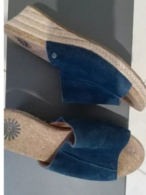 Ugg slippers used, size 36, blue espadrille style