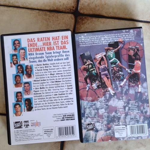 Retro NBA 90s VHS πακέτο Dream Team '92 και NBA Jam Session '93 σαν καινούργιο