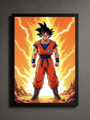 Dragonball framed print 30x40cm new