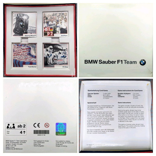 BMW Saiber F1 card game board new