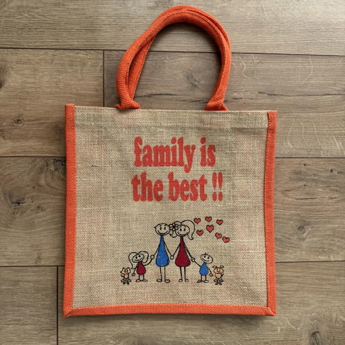 Jute bags set, 30cm x 30cm
