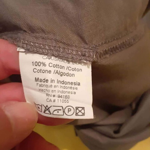 Maxi asymmetrical cotton dress Animale size L like new, khaki