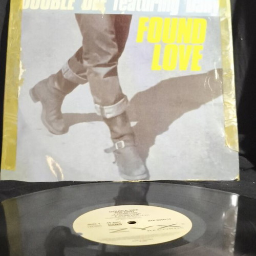 Double Dee Found Love vinyl used with tape on cover