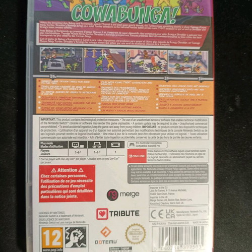 Teenage Mutant Ninja Turtles Shredder Revenge Nintendo Switch sealed
