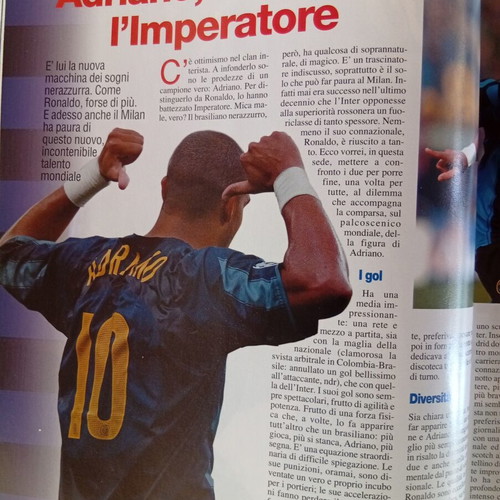 Calcio 2000 Italian magazine used, December 2004 issue