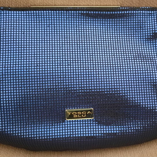 Clutch bag Tosca Blu electric blue new with dust bag