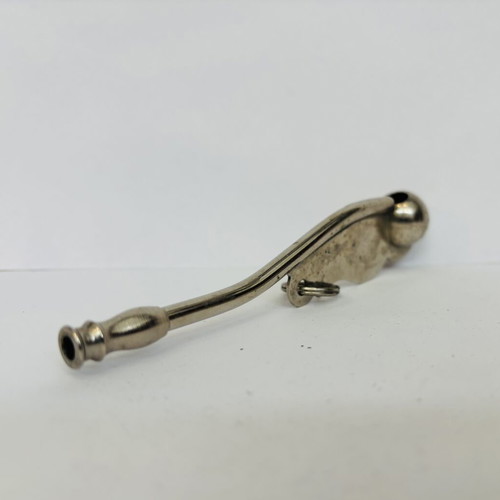 Vintage Boatswain Whistle used, collectible nautical bosun's call pipe