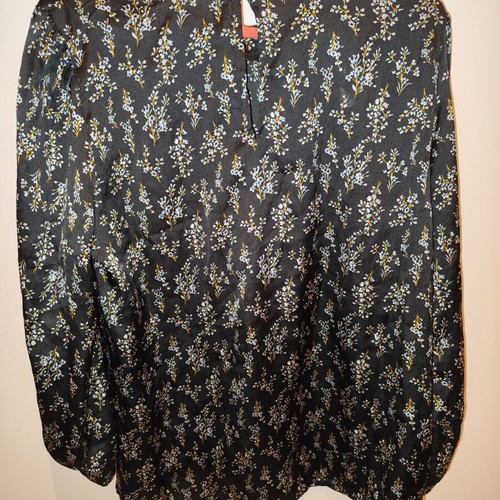 Sfera satin printed women's shirt Large used, black