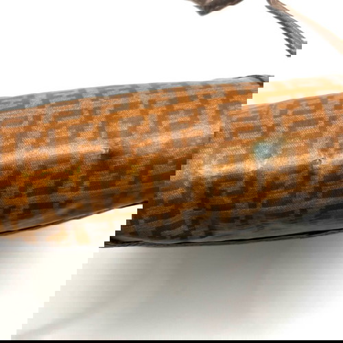 Fendi винтидж чанта тип кросбоди с класически 80-те мотиви употребявана, сива и бежова