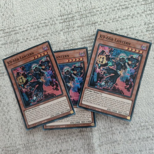 Yu-Gi-Oh K9-66B Lantern super rare cards pack of 3 like new