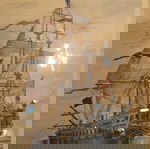 Κάδρο πίνακας  Πασπαρτού με ξύλινη κορνίζα και τζάμι διαστάσεις 45 ύψος 53