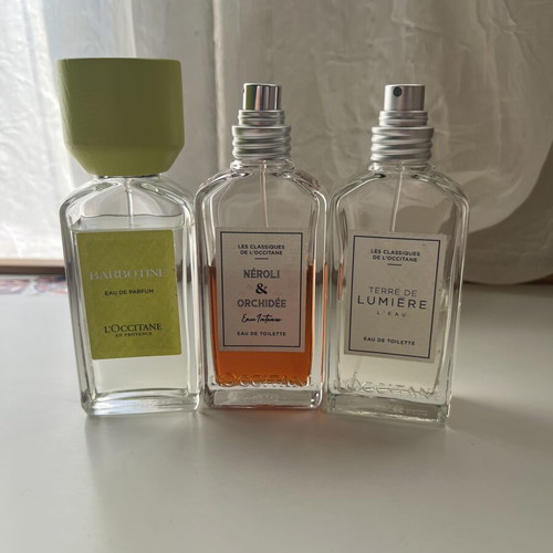 L’Occitane perfume set with Barbotine, Neroli & Orchidee, Terre de Lumiere