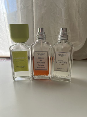 L’Occitane perfume set with Barbotine, Neroli & Orchidee, Terre de Lumiere