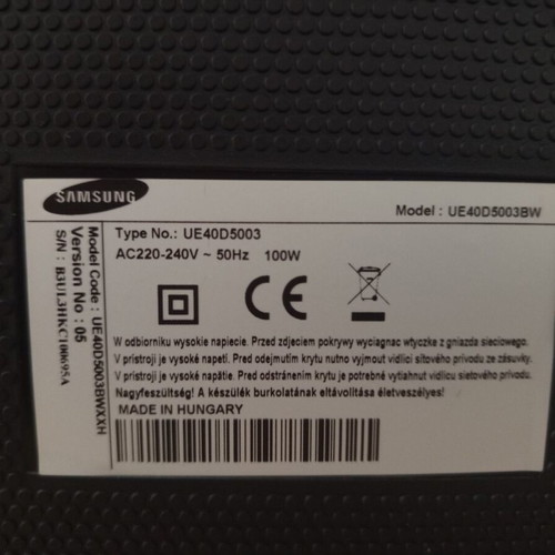 Samsung UE40D5003 40'' LED TV 100Hz like new, minimally used