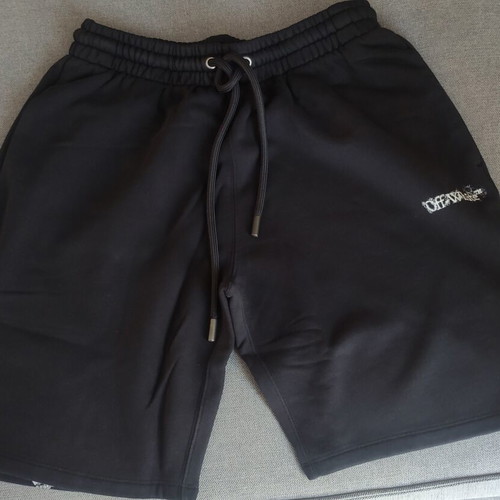 Off White heraldic arrows skate sweatshorts, black, medium