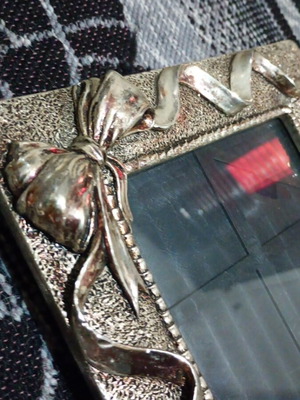 Silver-plated frame used 17.5x22 cm