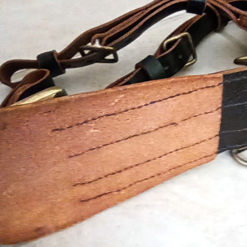 Sam Browne Beewyse London 34" Military Officer Belt Set