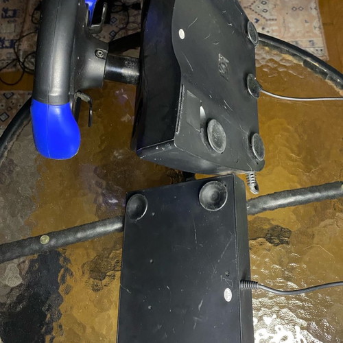 Steering wheel with pedals for PS2 used with PS2 and WRC